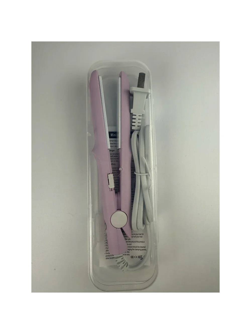 Mini Curling Wand & Flat Iron Hair Straightener Pink NIB